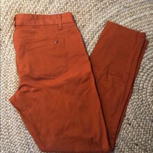 Tommy Hilfiger Twill Skinny Jeans. Orange. Sz 10